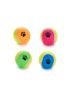 Jouet pour chien Mascow MC1010A(PHB) Multicouleur Polyéthylène polypropylène ABS Ballon Ø 4,5 cm (12 Unités) 2