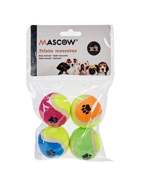 Jouet pour chien Mascow MC1010A(PHB) Multicouleur Polyéthylène polypropylène ABS Ballon Ø 4,5 cm (12 Unités)