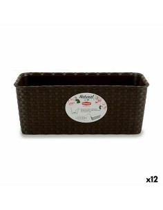 Jardinière Stefanplast Plastique 13 x 11 x 28,5 cm (12 Unités)