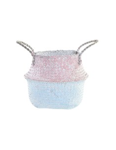 Panier DKD Home Decor Bois méditerranéen 25 x 25 x 25 cm
