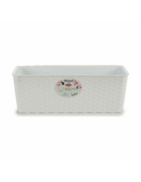 Jardinière Stefanplast Blanc Plastique 39 x 13,5 x 15 cm (12 Unités)