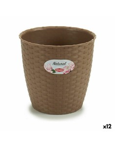 Cache-pot Stefanplast Marron Plastique 19 x 17,5 x 19 cm (12 Unités)
