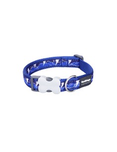 Collier pour Chien Red Dingo STYLE LIGHTNING Blue marine 31-47 cm 2