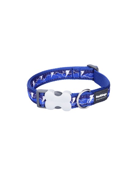 Collier pour Chien Red Dingo STYLE LIGHTNING Blue marine 31-47 cm