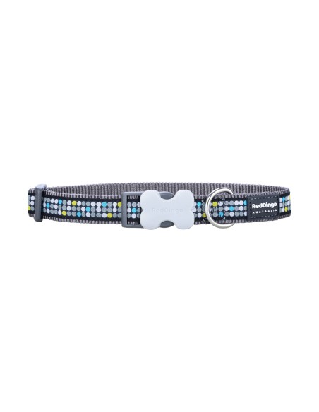 Collier pour Chien Red Dingo STYLE MODERN ON COOL GREY 41-63 cm