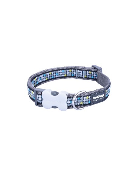 Collier pour Chien Red Dingo STYLE MODERN ON COOL GREY 31-47 cm