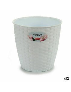 Cache-pot Stefanplast Blanc Plastique 19 x 17,5 x 19 cm (12 Unités)