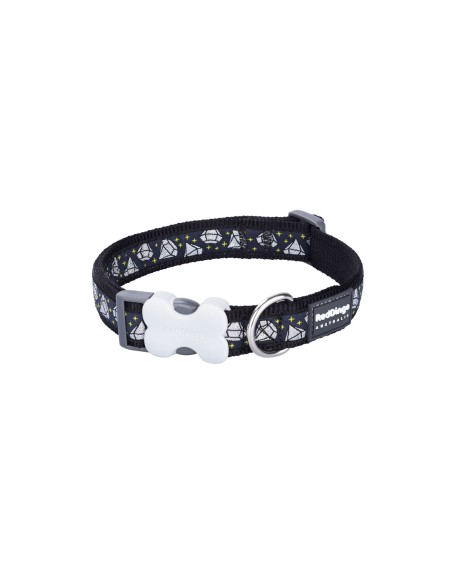 Collier pour Chien Red Dingo STYLE DIAMOND Noir 41-63 cm