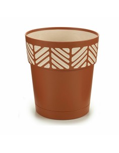 Pot auto-arrosant Stefanplast Orfeo Terre cuite Plastique 15 x 15 x 15 cm (12 Unités) 2