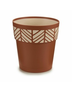 Pot auto-arrosant Stefanplast Orfeo Terre cuite Plastique 19 x 19 x 19 cm (12 Unités) 2