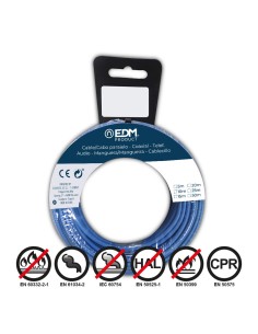 Câble EDM 28490 Bleu 4 mm 4 x 1,5 mm 15 m 2