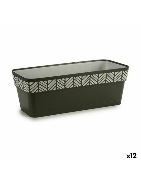 Jardinière Stefanplast Orfeo Anthracite Plastique 18 x 17 x 49,5 cm (12 Unités)