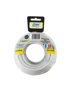 Câble EDM 28096 Blanc 3 x 1,5 mm 10 m