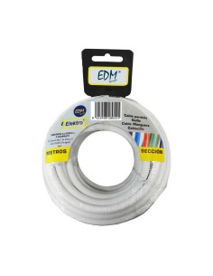 Câble EDM 28021 Blanc 2 x 1 mm 5 m