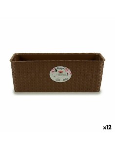 Jardinière Stefanplast Beige Plastique 39 x 13,5 x 15,5 cm (12 Unités)
