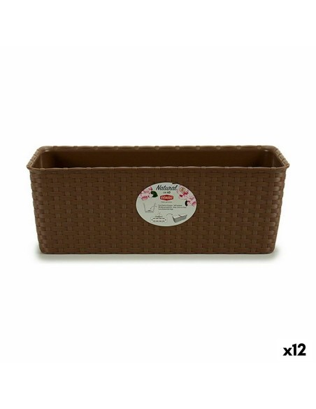 Jardinière Stefanplast Beige Plastique 39 x 13,5 x 15,5 cm (12 Unités)