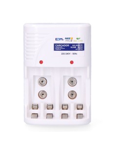 Chargeur de batterie EDM 38706 4 Batteries