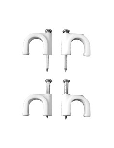 Agrafes Lapafil Nº 10 2 x 6 mm Blanc Câbles 100 Unités