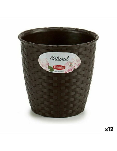 Cache-pot Stefanplast Plastique 14 x 13 x 14 cm (12 Unités)
