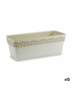 Jardinière Stefanplast Cloe Blanc Plastique 49,5 x 17 x 19 cm (12 Unités)