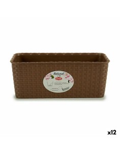 Jardinière Stefanplast Marron PVC 13 x 11 x 28,5 cm (12 Unités)