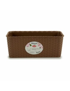 Jardinière Stefanplast Marron PVC 13 x 11 x 28,5 cm (12 Unités) 2