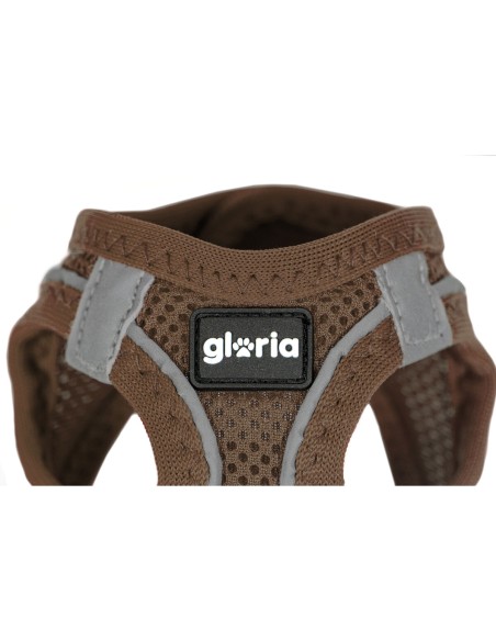 Harnais pour Chien Gloria 28-28,6 cm Marron XXS 24-26 cm