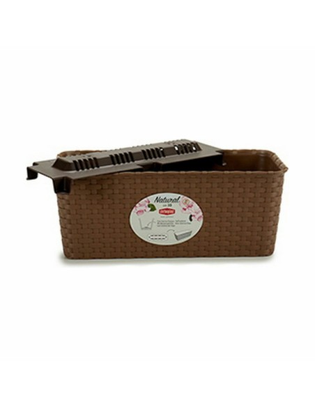 Jardinière Stefanplast Marron PVC 13 x 11 x 28,5 cm (12 Unités)