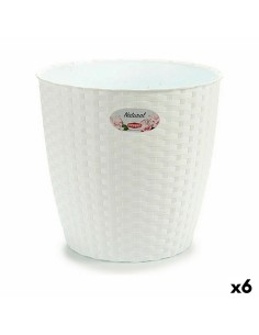 Cache-pot Stefanplast Blanc Plastique 29 x 27 x 29 cm (6 Unités)