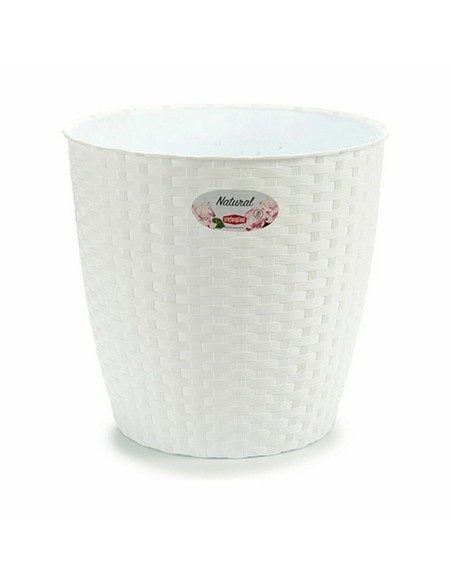 Cache-pot Stefanplast Blanc Plastique 29 x 27 x 29 cm (6 Unités)