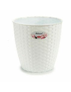 Cache-pot Stefanplast Blanc Plastique 24 x 22,5 x 24 cm (6 Unités) 2