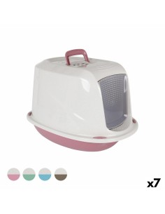 Bac à litière pour chats Georplast Plastique 57 x 39,5 x 38 cm (7 Unités)
