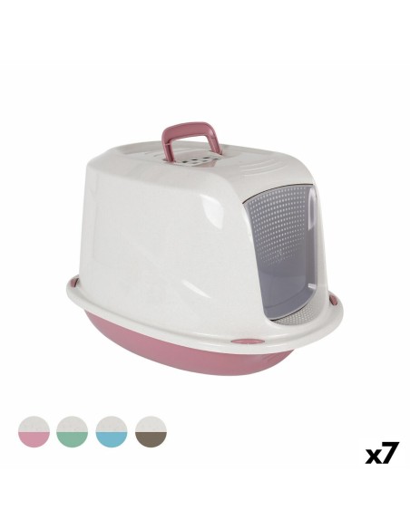 Bac à litière pour chats Georplast Plastique 57 x 39,5 x 38 cm (7 Unités)