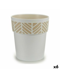 Pot auto-arrosant Stefanplast Orfeo Blanc Plastique 29 x 29 x 29 cm (6 Unités)
