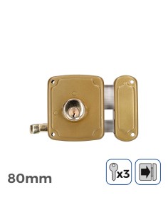 Verrouillage EDM 85261 Acier 80 x 94 mm Recouvrir 2