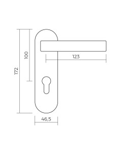 Manivelle EDM 85195 Noir Nylon 172 x 46,5 mm 2