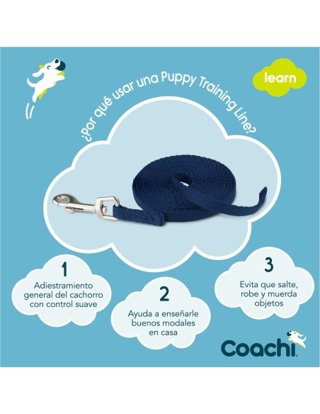 Laisse pour Chien Coachi Bleu 2,5 m Formation