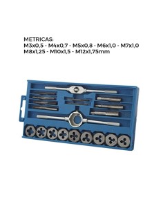 Ensemble de Tarauds Filetés Bensontools 20 Pièces 2
