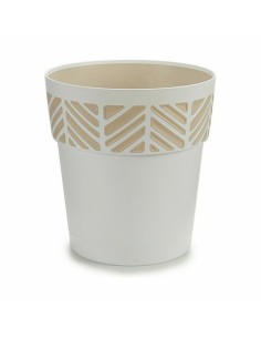 Pot auto-arrosant Stefanplast Orfeo Blanc Plastique 25 x 25 x 25 cm (6 Unités) 2