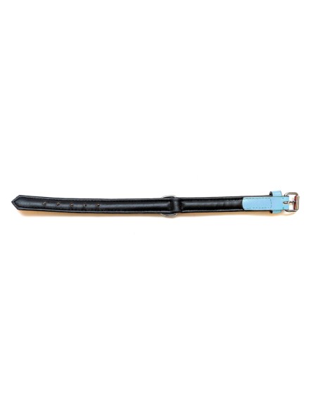 Collier pour Chien Gloria 30 cm Rembourré Cuir Bleu