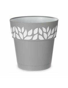 Pot auto-arrosant Stefanplast Cloe Gris Plastique 25 x 25 x 25 cm (6 Unités) 2