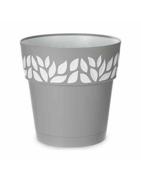 Pot auto-arrosant Stefanplast Cloe Gris Plastique 25 x 25 x 25 cm (6 Unités)