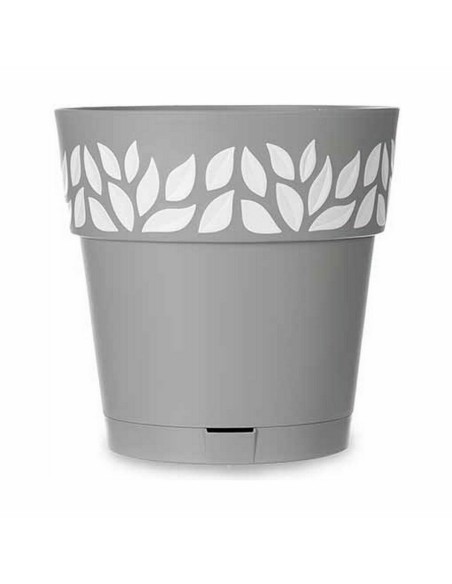 Pot auto-arrosant Stefanplast Cloe Gris Plastique 25 x 25 x 25 cm (6 Unités)