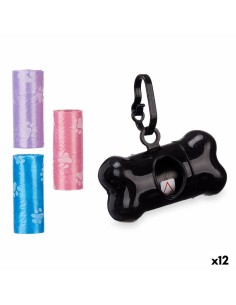 Distributeur de Sacs pour Animaux Domestiques Mascow 198 Plastique Lot (12 Unités)