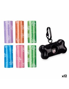 Distributeur de Sacs pour Animaux Domestiques Plastique Lot (12 Unités)