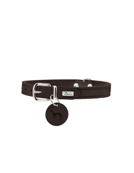 Collier pour Chien Hunter Aalborg Chocolat M 38-47 cm