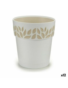Pot auto-arrosant Stefanplast Cloe Blanc Plastique 19 x 19 x 19 cm (12 Unités)