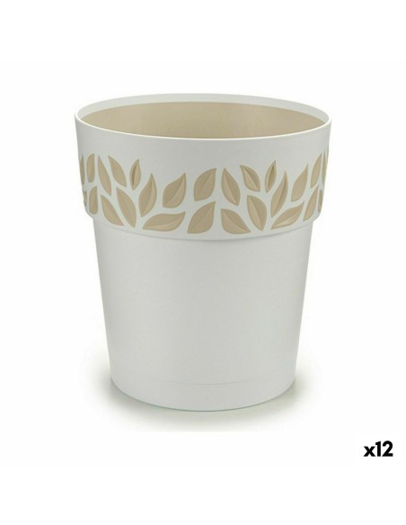 Pot auto-arrosant Stefanplast Cloe Blanc Plastique 19 x 19 x 19 cm (12 Unités)