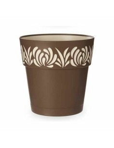 Pot auto-arrosant Stefanplast Gaia Marron Plastique 29 x 29 x 29 cm (6 Unités) 2