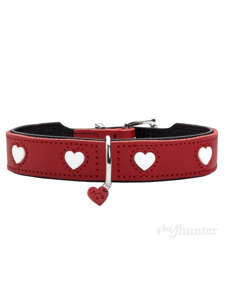 Collier pour Chien Hunter Love S/M 35-40 cm Rojo/Blanco